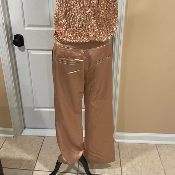 ALC FORD Satin Pants in Blush. Size 6 - Picture 4 of 8